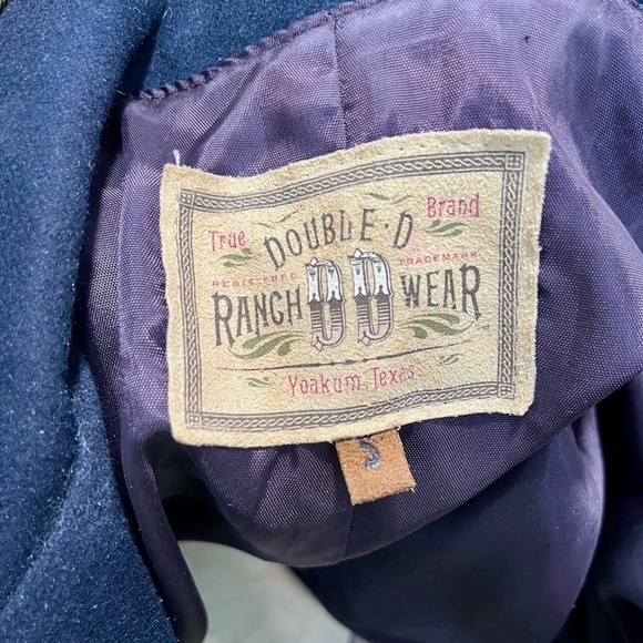 VTG 1990s Navy Blue Military Style Jacket with Fringe - Picture 6 of 7